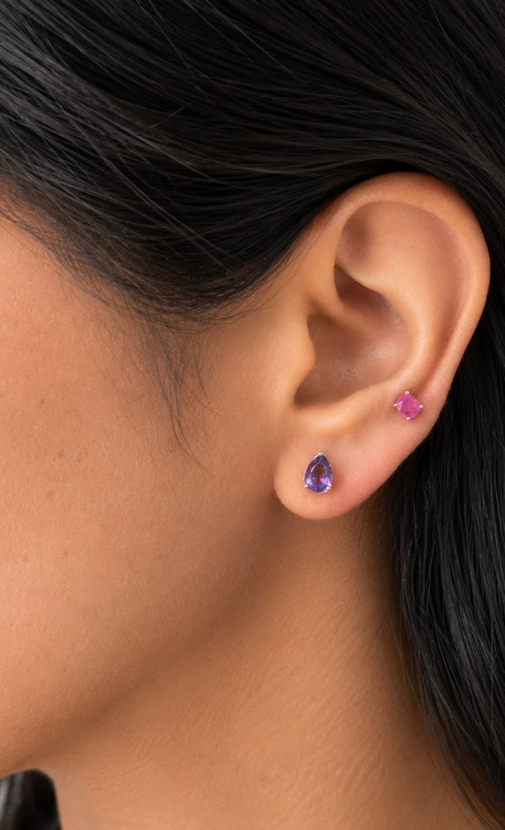 Teardrop Stud Earrings
