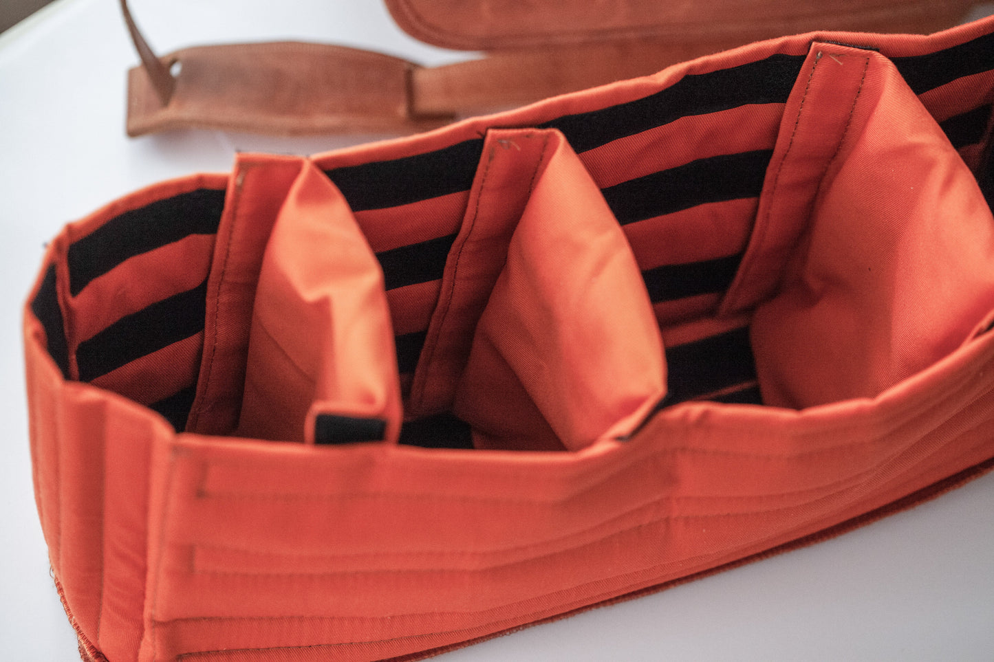 Woven K'at Camera Bag - Black Stripe