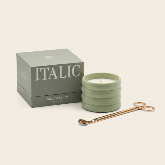 Ceramic Candle & Wick Trimmer Set - Osadia Concept Store