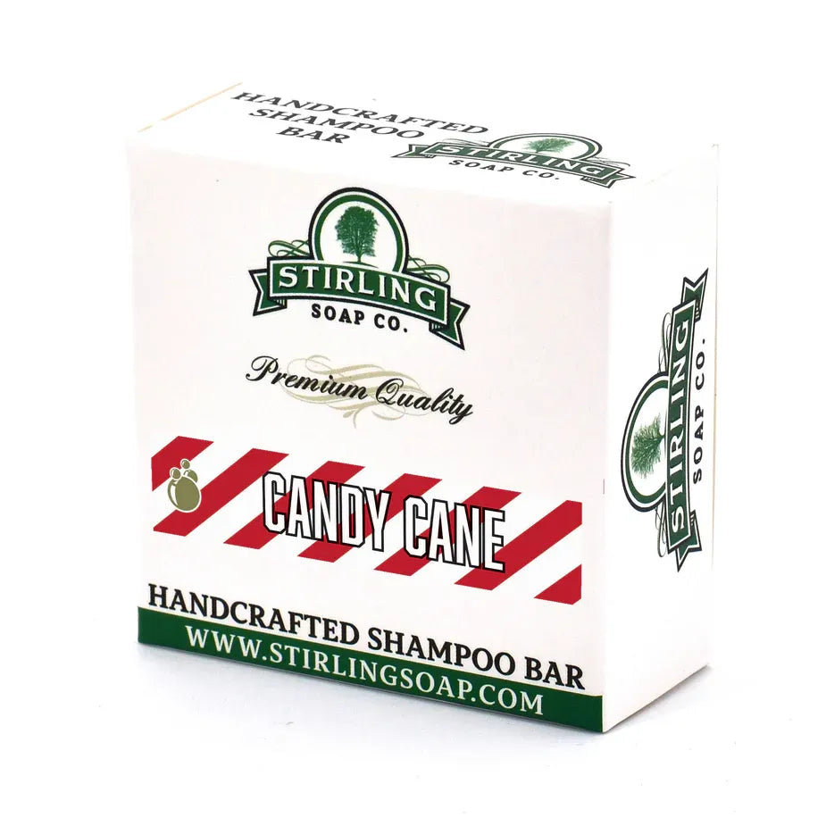 Stirling Soap Co. Candy Cane Shampoo Bar 3.8 Oz