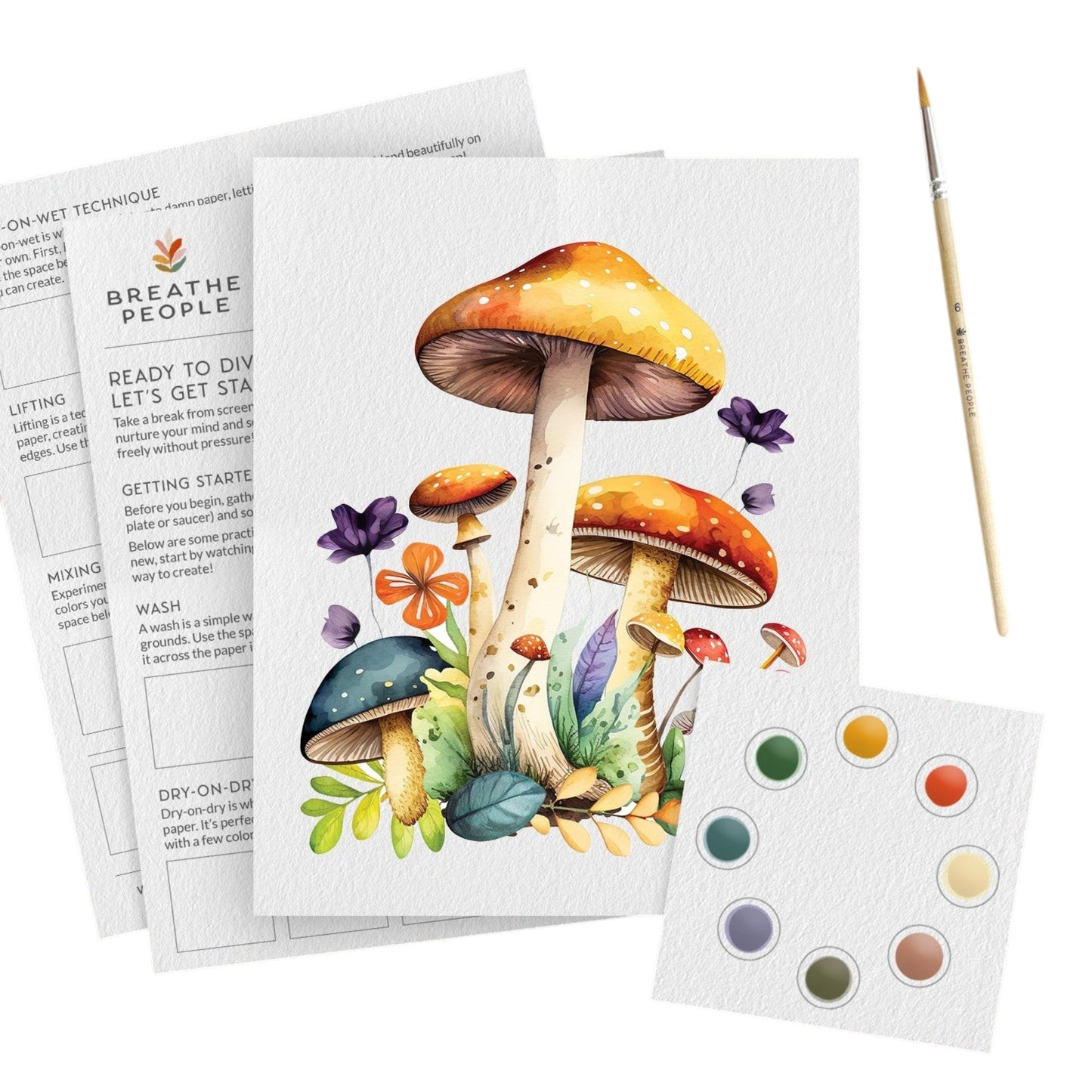 Mushroom All-In-One Watercolor Kit