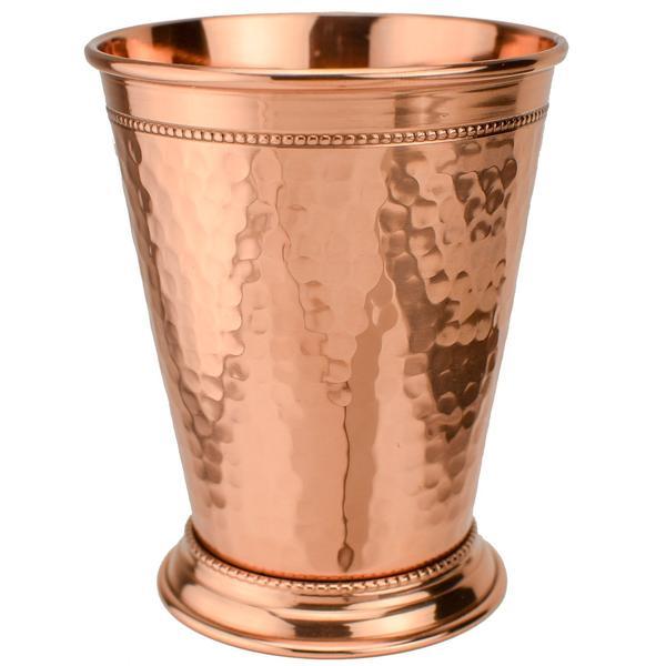 Hammered Copper 12 Ounce Mint Julep Cup (Set of 4) Premium Gift Box