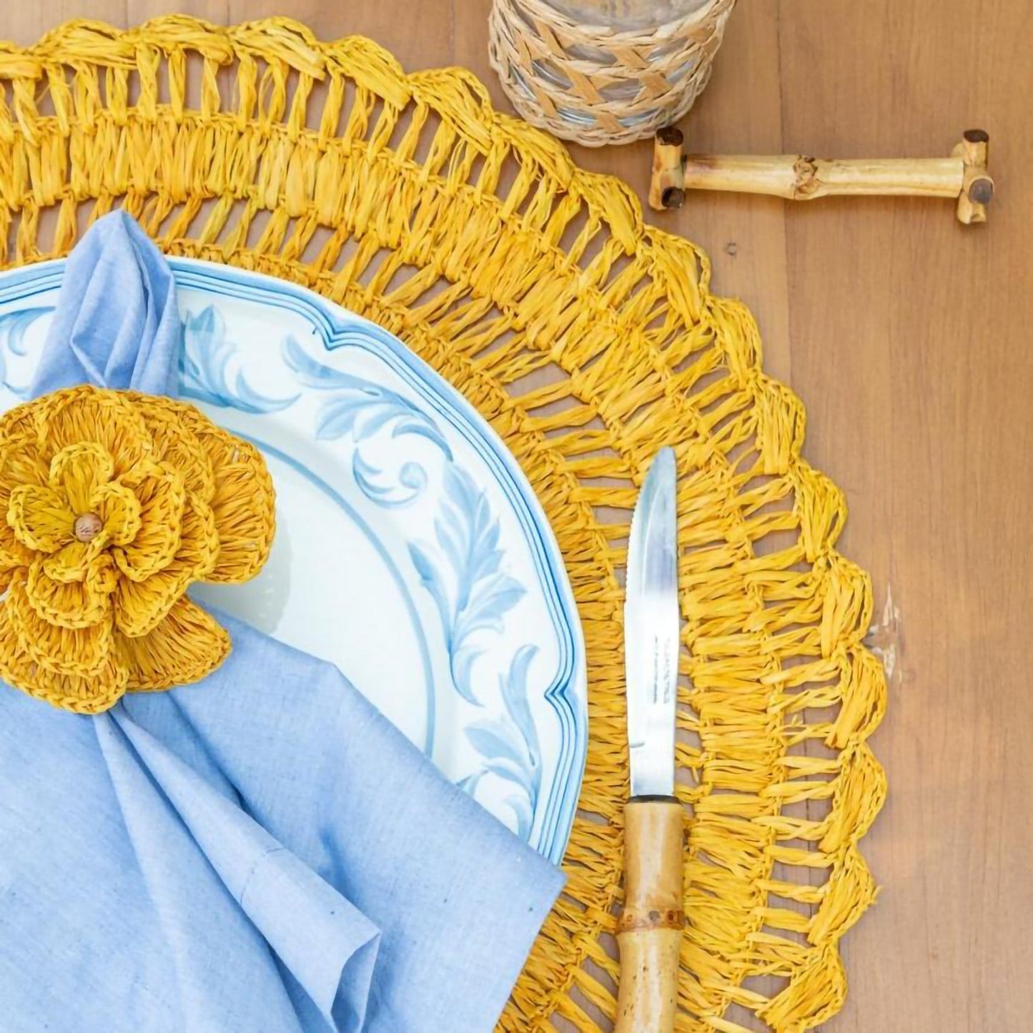 S/4 Buriti Flower Napkin Ring