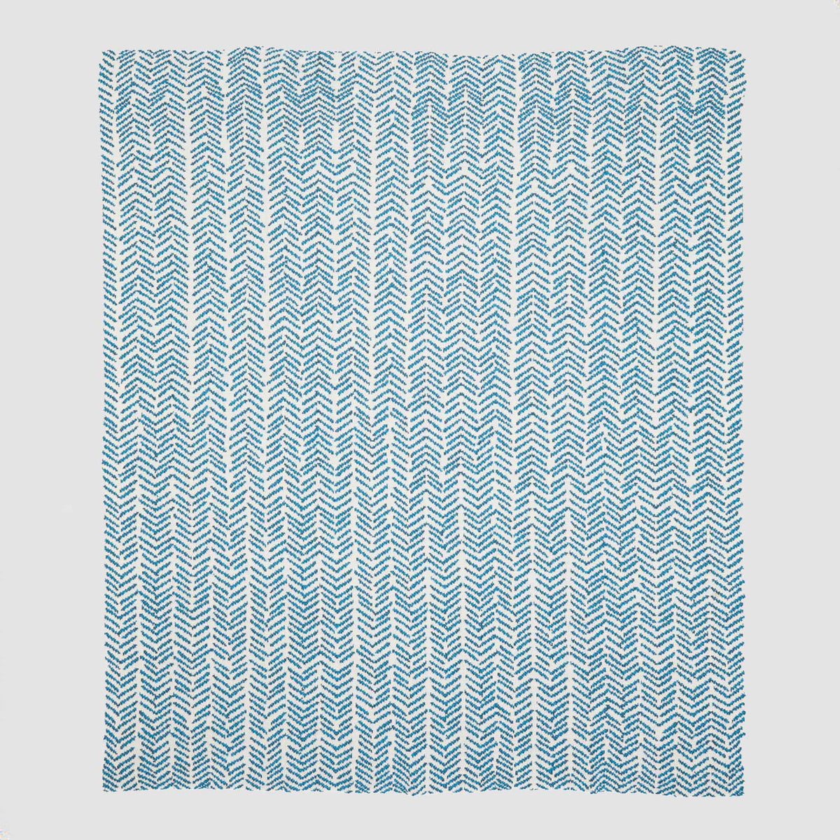 Ovarian Cancer - Cotton Sustainable Knit Warrior Throw Blanket Teal