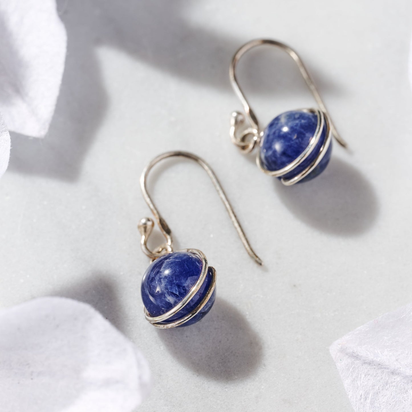 Khasi Kay Sterling Silver Sodalite Earrings
