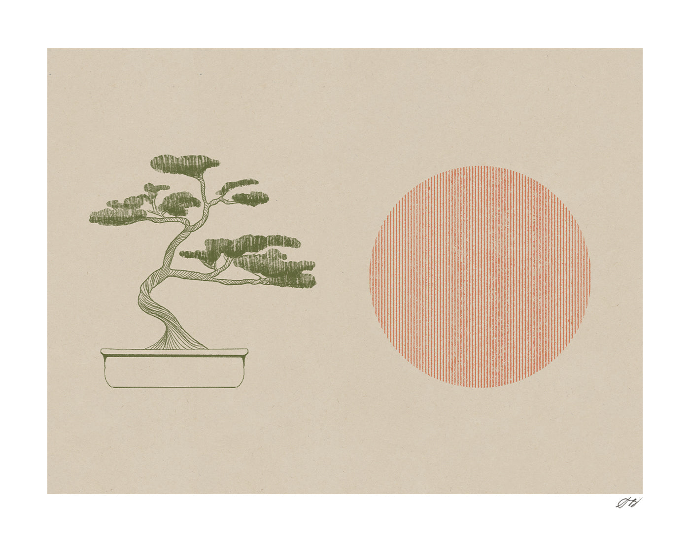 Bonsai Print by Stephanie Browne