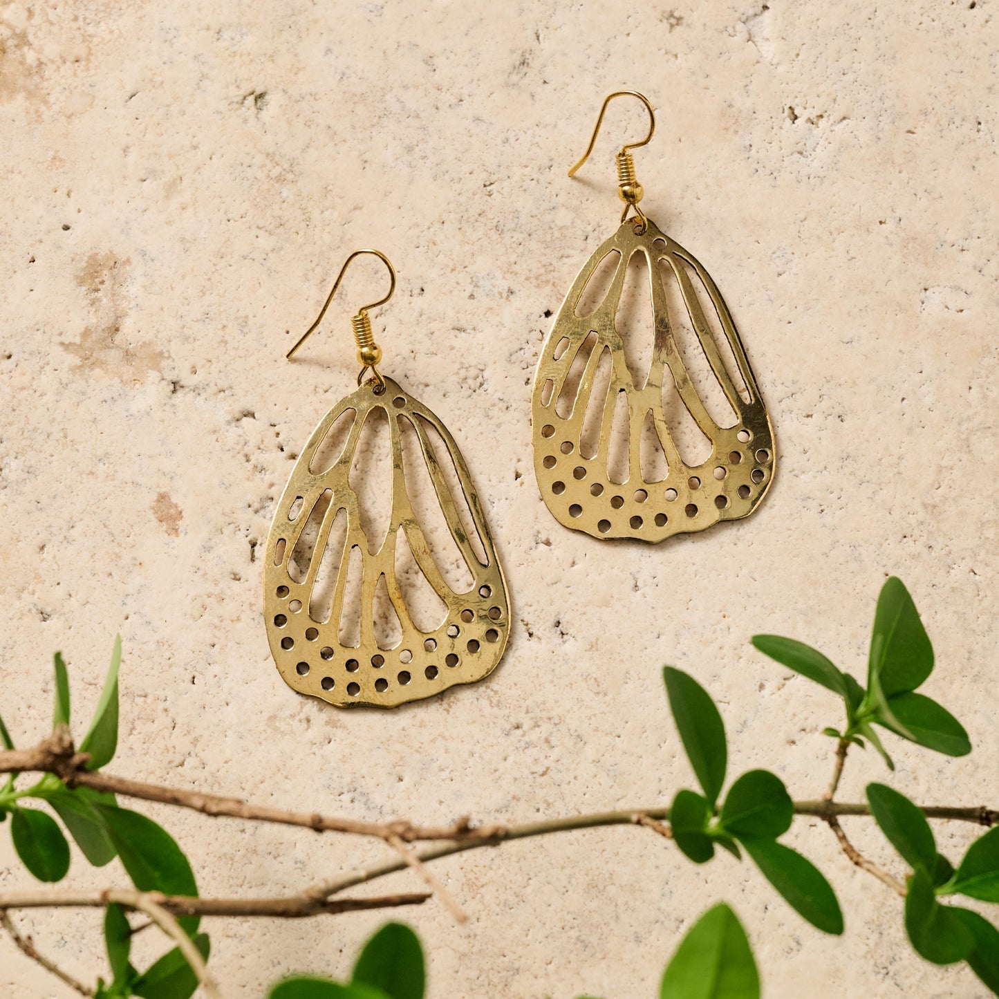 Hava Butterfly Wing Dangle Earrings