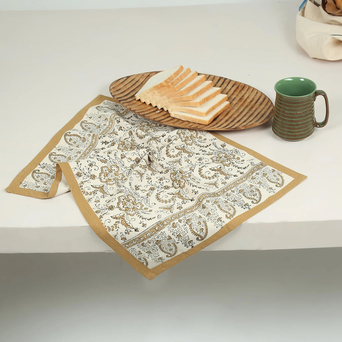 Cotton Kitchen Towel | Hand Block Printed | Ivy