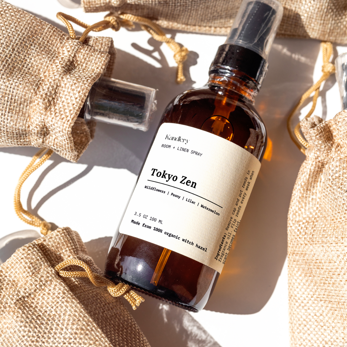 Tokyo Zen | Japanese Rose Peony | Natural Room & Linen Spray