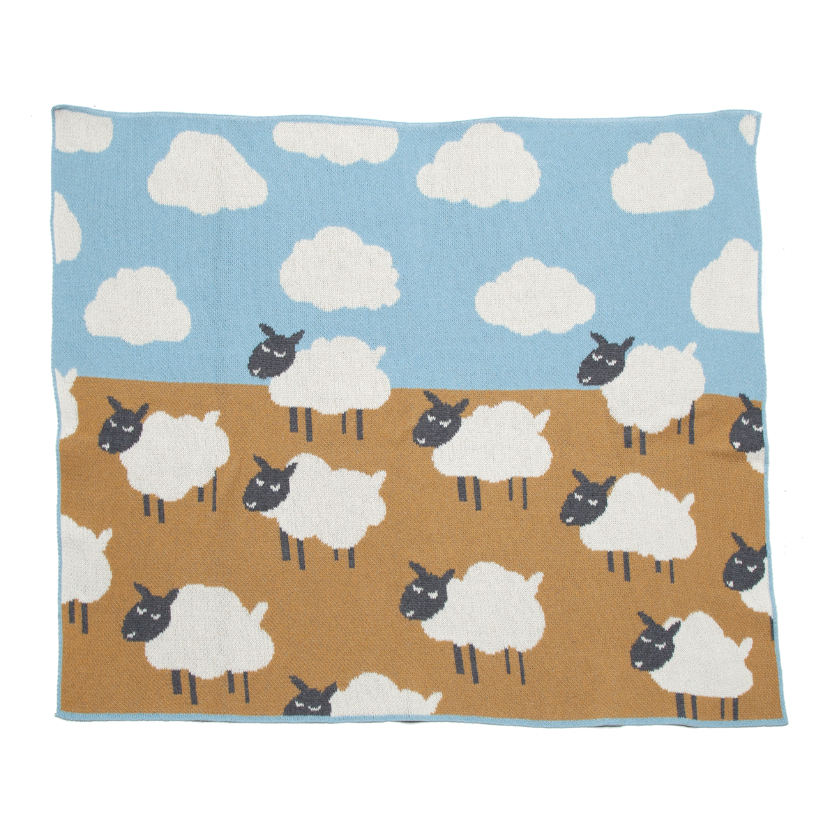 Baby Sheep - Cotton Knit Blanket
