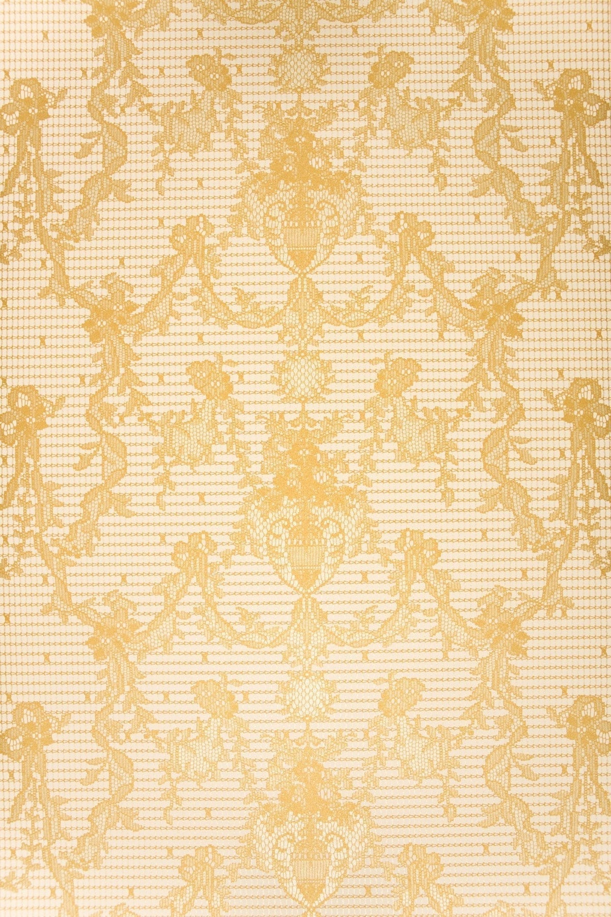Prince of Scots Ribbon Damask Paper Lace Vinyl Wallpaper