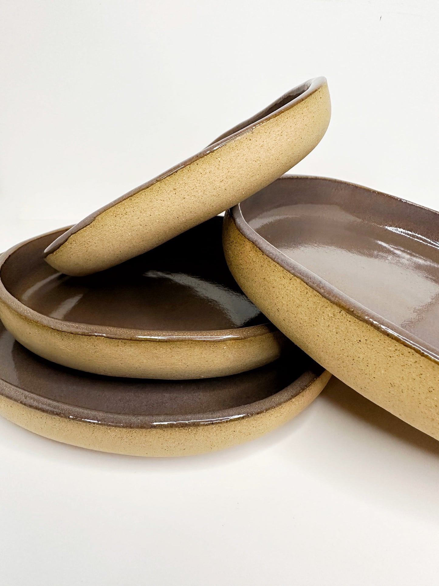 FRECKLE PLATES. Medium & Small (8.5 and 6 inches)