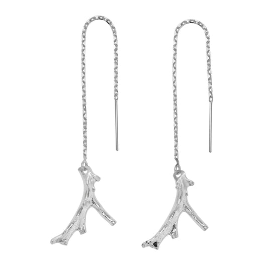 Barrier Reef Silver Threader Earrings