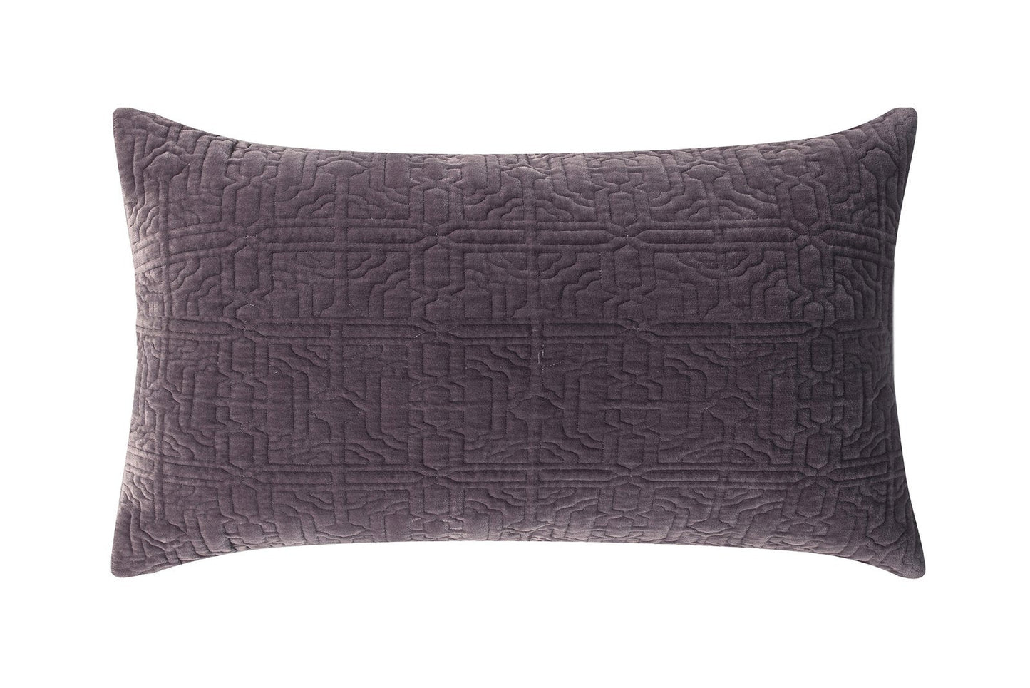 Duke Geometric Cotton Velvet Quilt Sham