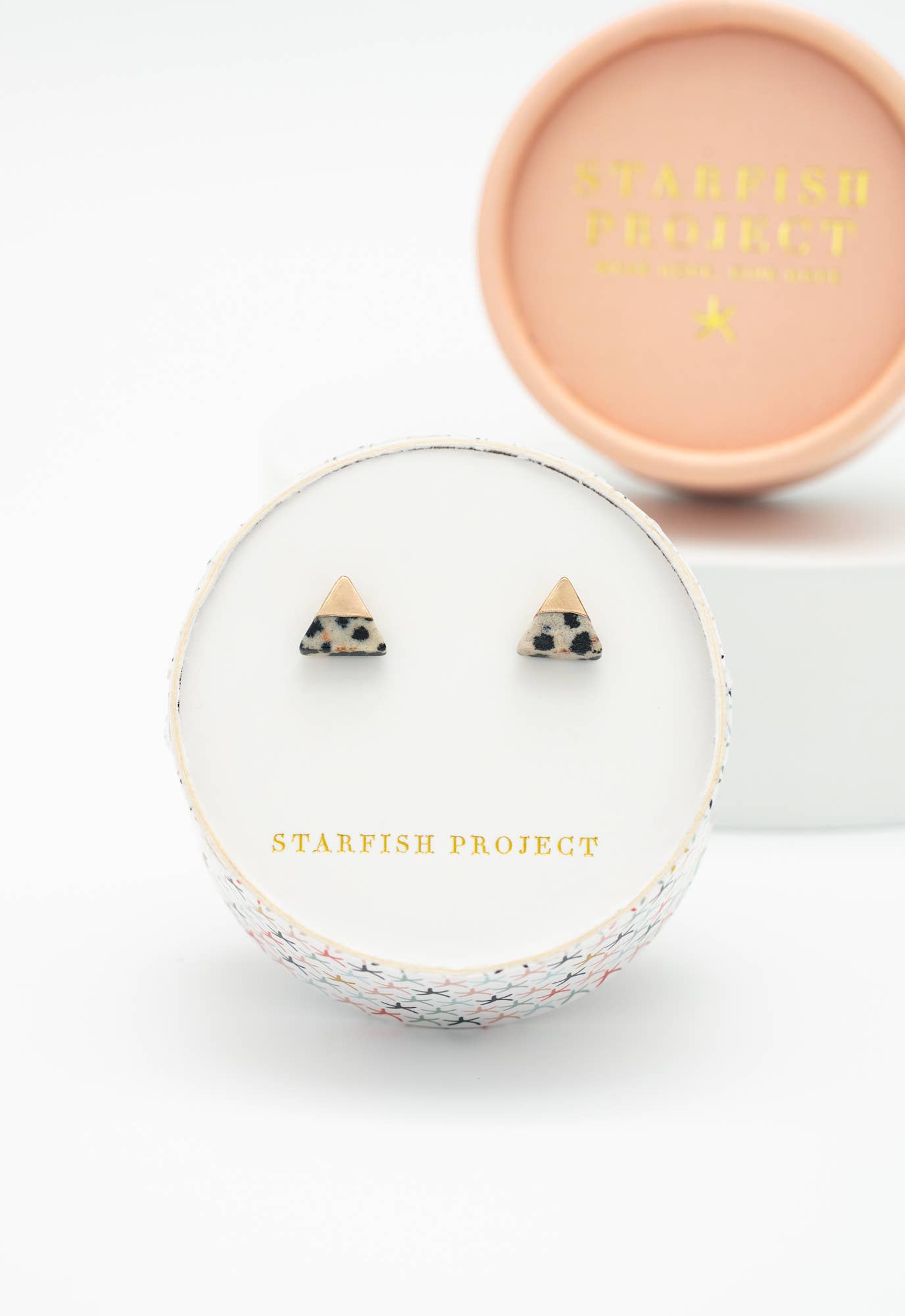 Eternal Studs in Dalmatian Jasper