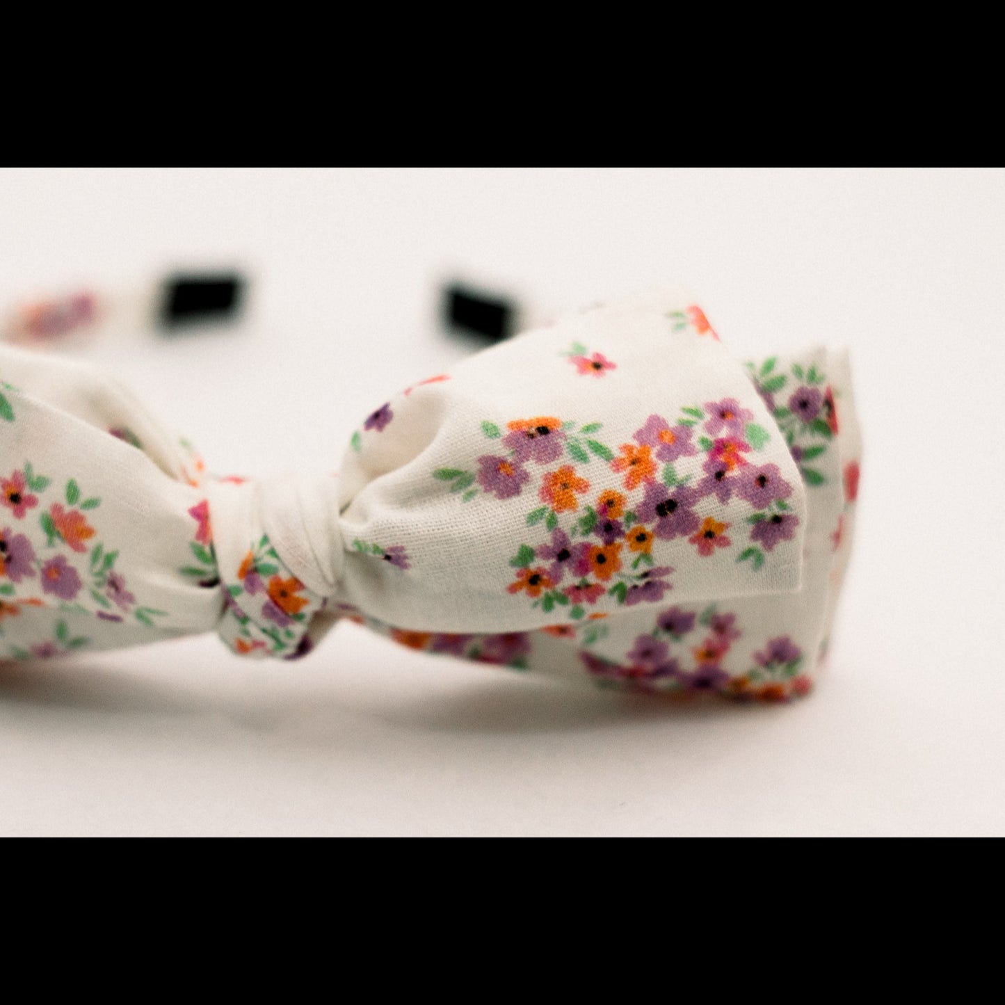 Three Little Bows Headband- Periwinkle Meadow - Osadia Concept Store