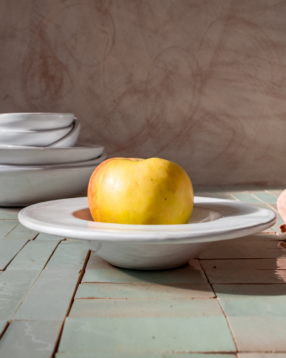 Milk White Ovals Bowl with Lip - Set of 4