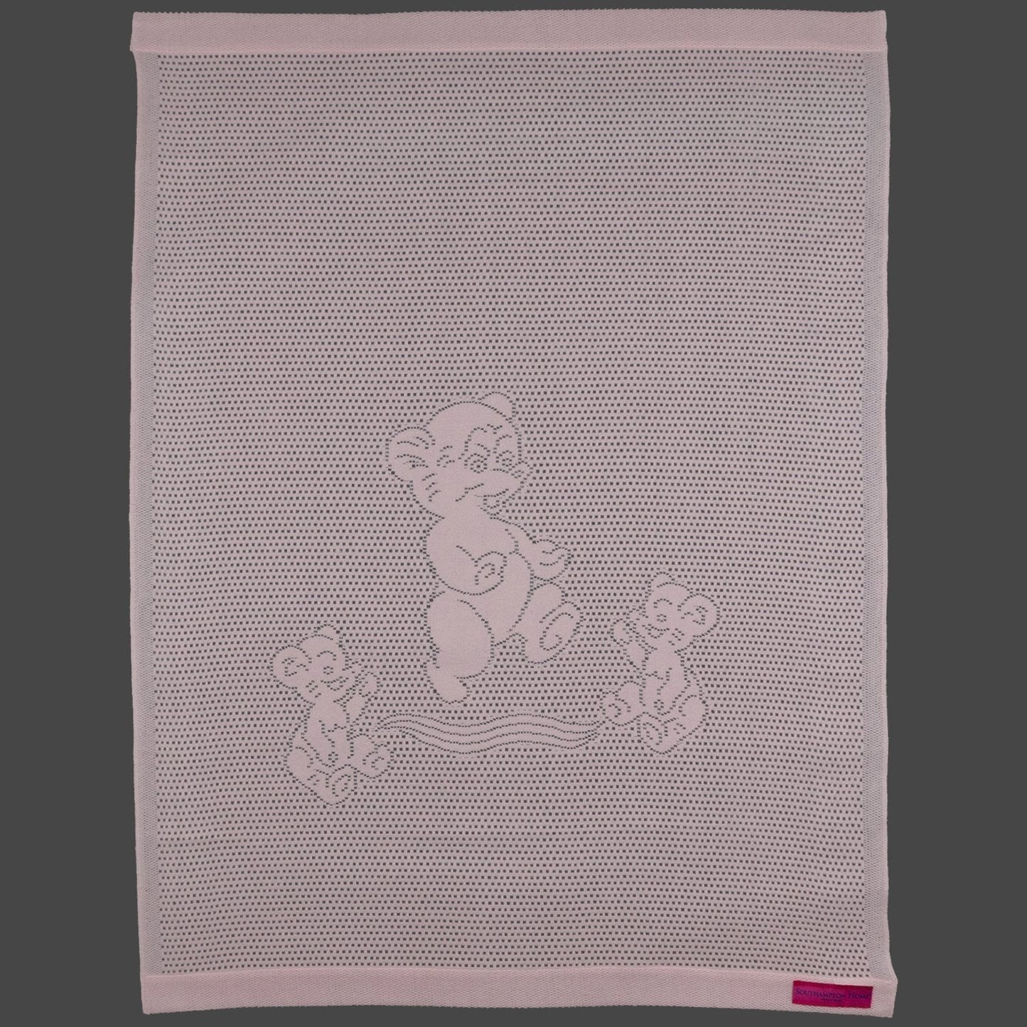 Southampton Home Lace Weave Teddy Bear Baby Blanket ~ Pink ~ - Osadia Concept Store