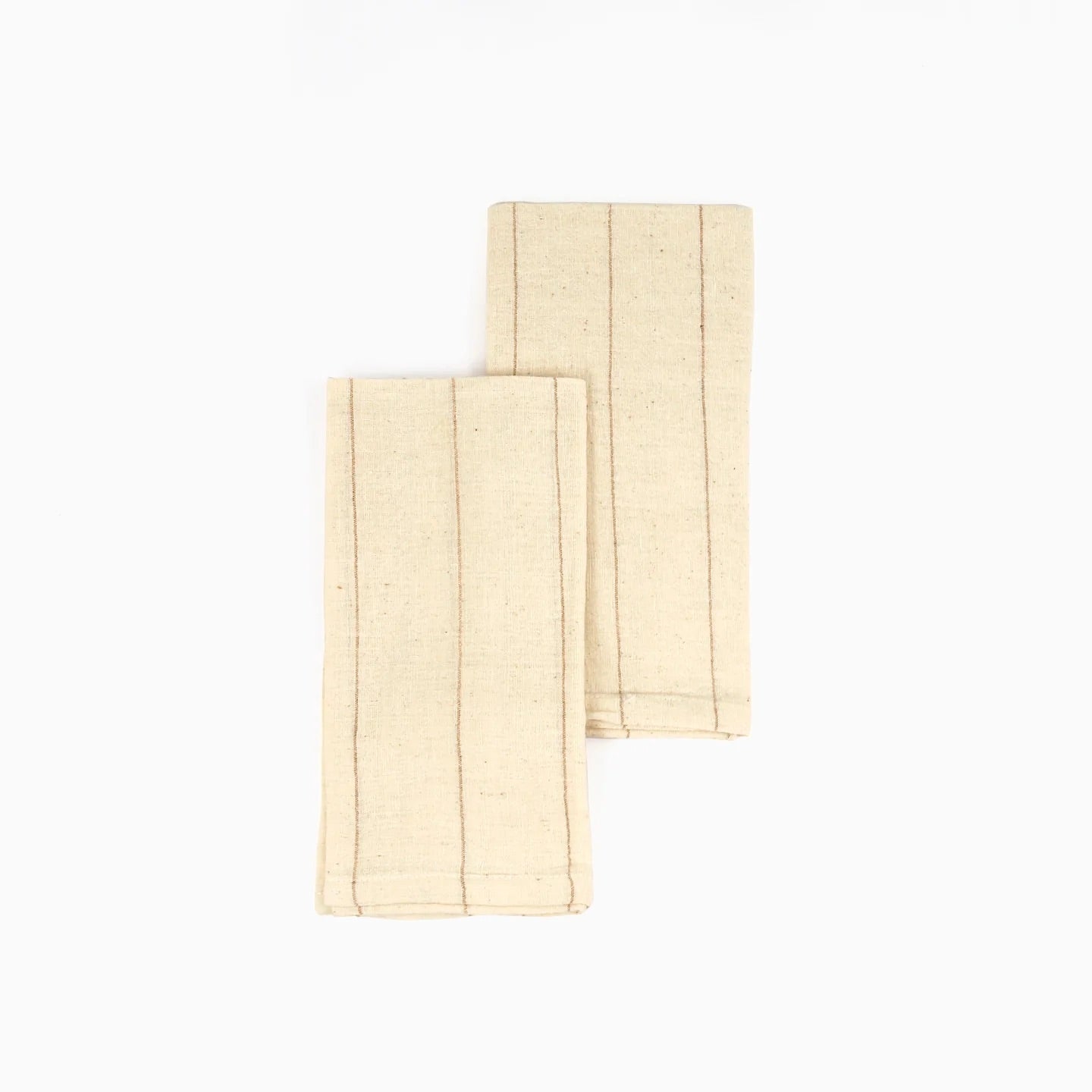 BELIEVE Handwoven Organic Cotton Napkins – Set of 2. Cotton – Fair Trade – Artisan Made