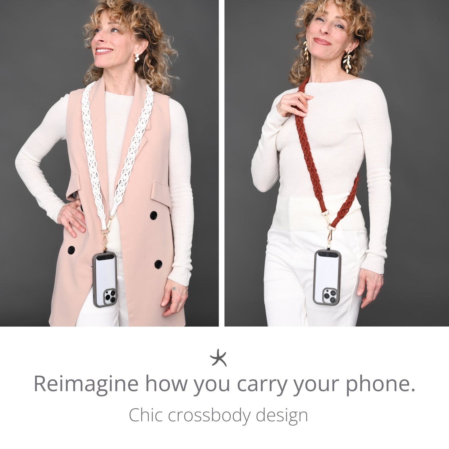 Wear Hope Macramé Crossbody Strap in Natural