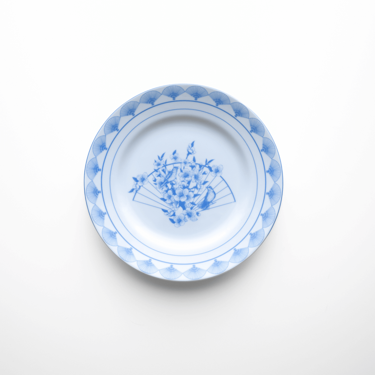 Blue Nightingale 12-Piece Porcelain Dinnerware Set