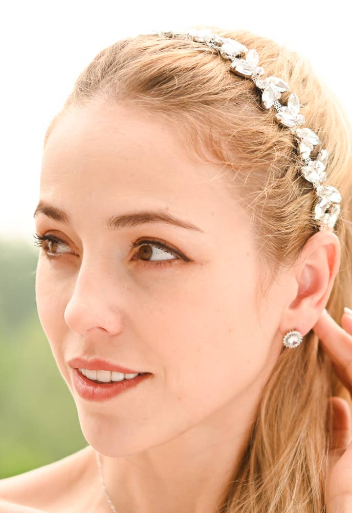 Radiant Shine Platinum Zircon Studs