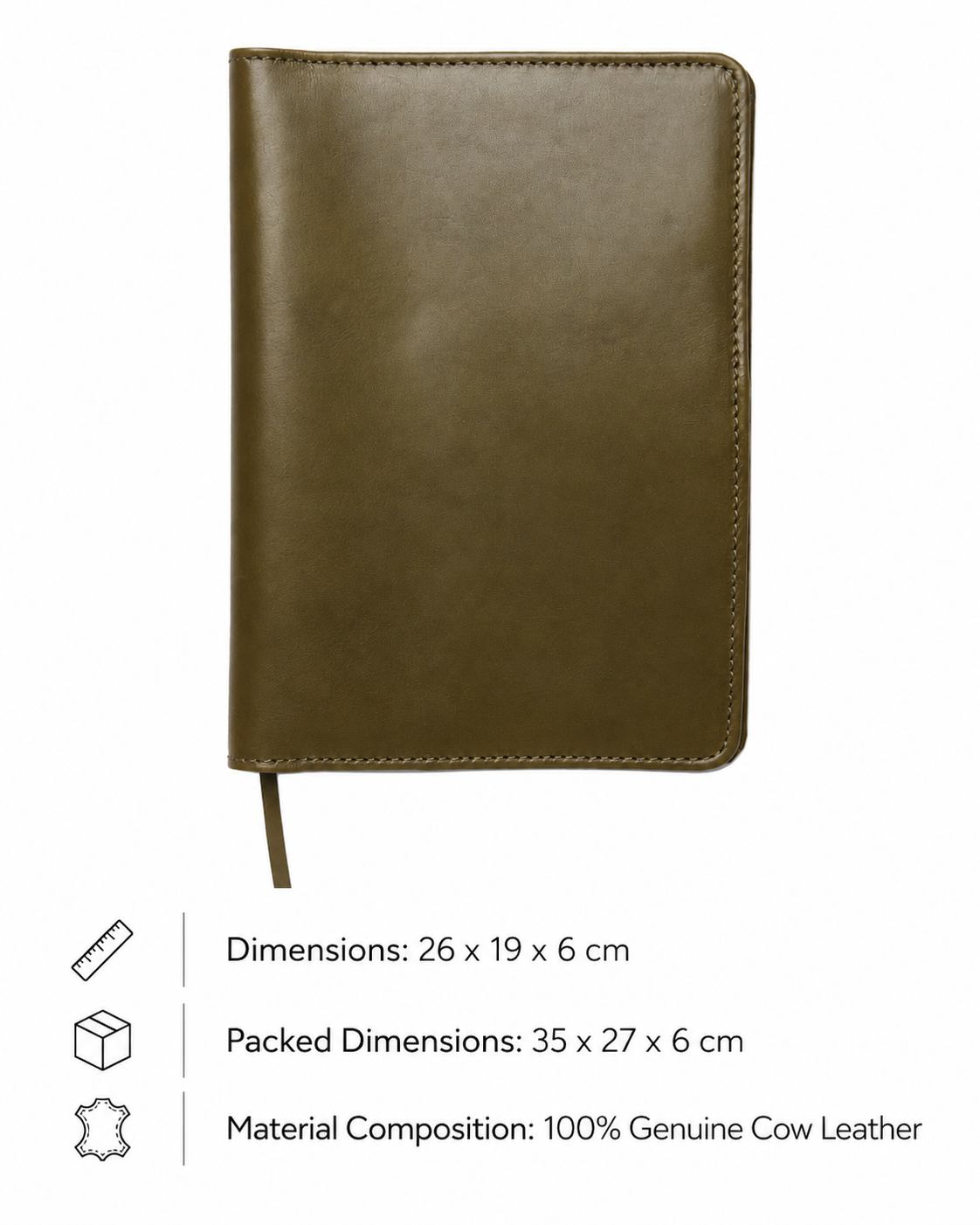 Theodore A5 Leather Journal Cover