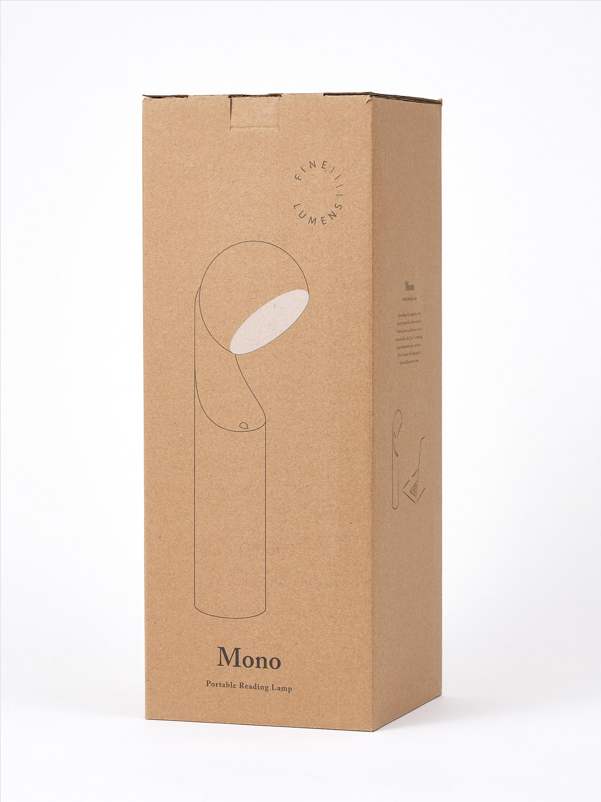 Mono Portable Reading Lamp - Rust/Midnight purple