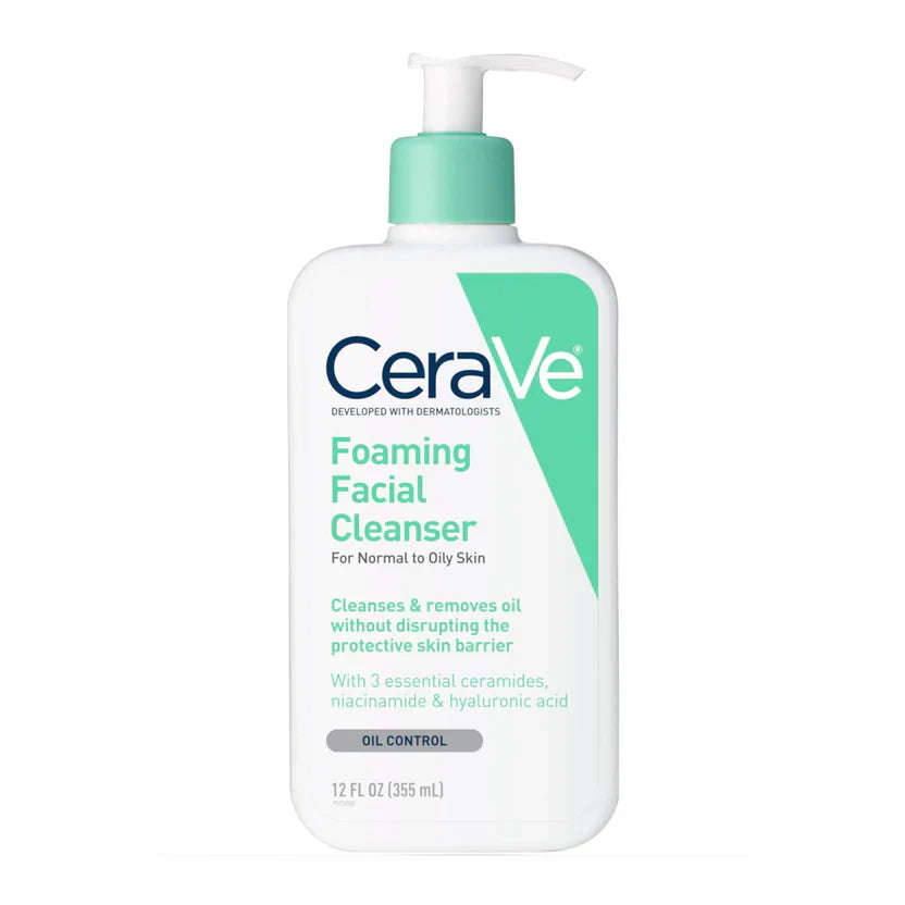 CERAVE FOAMING FACIAL CLEANSER LIQ 12OZ