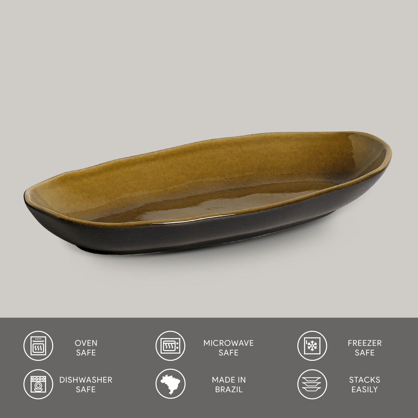 Deep Oval Platter Set of 4