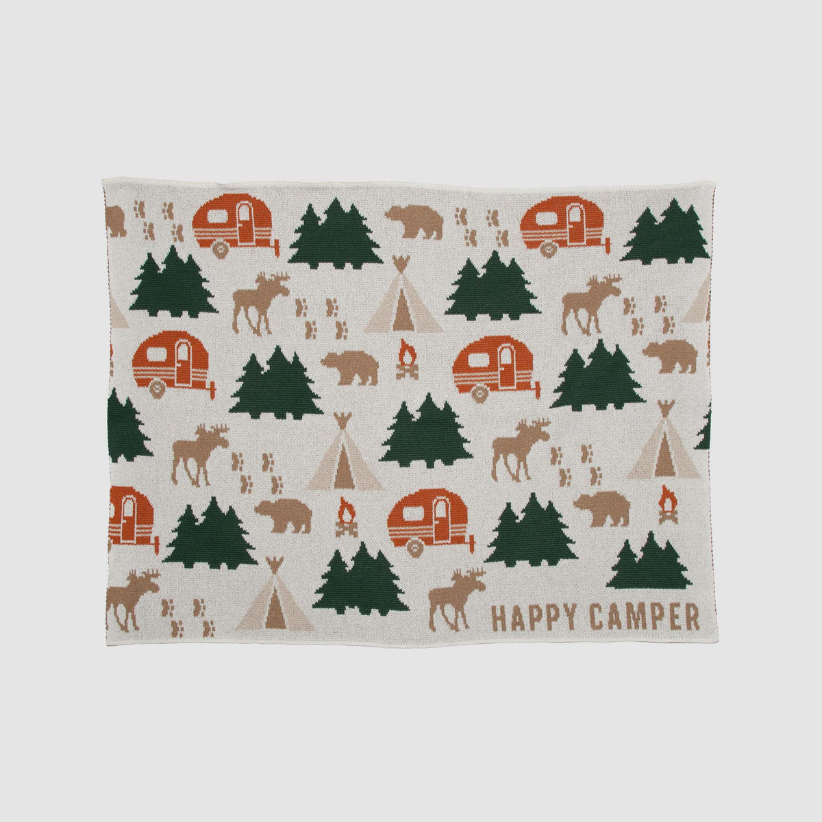 Baby Happy Camper - Cotton Knit Blanket