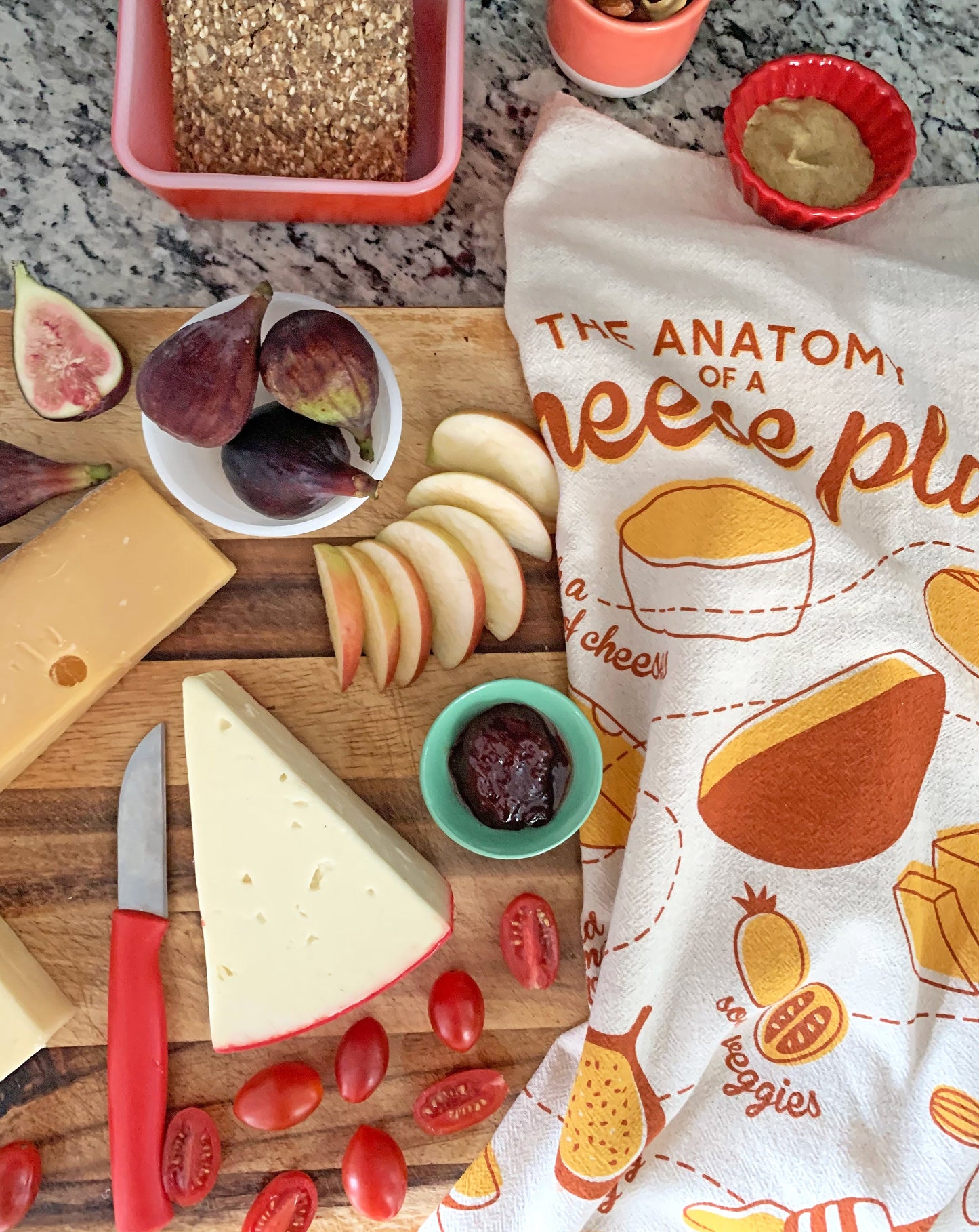 Cheese Plate Dish Towel