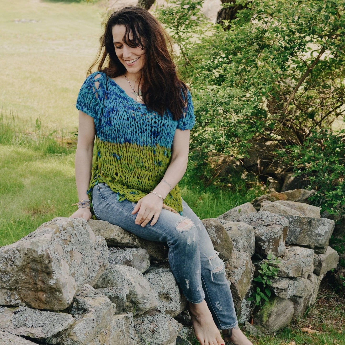Chiffon Summer Layering Top Knit Pattern