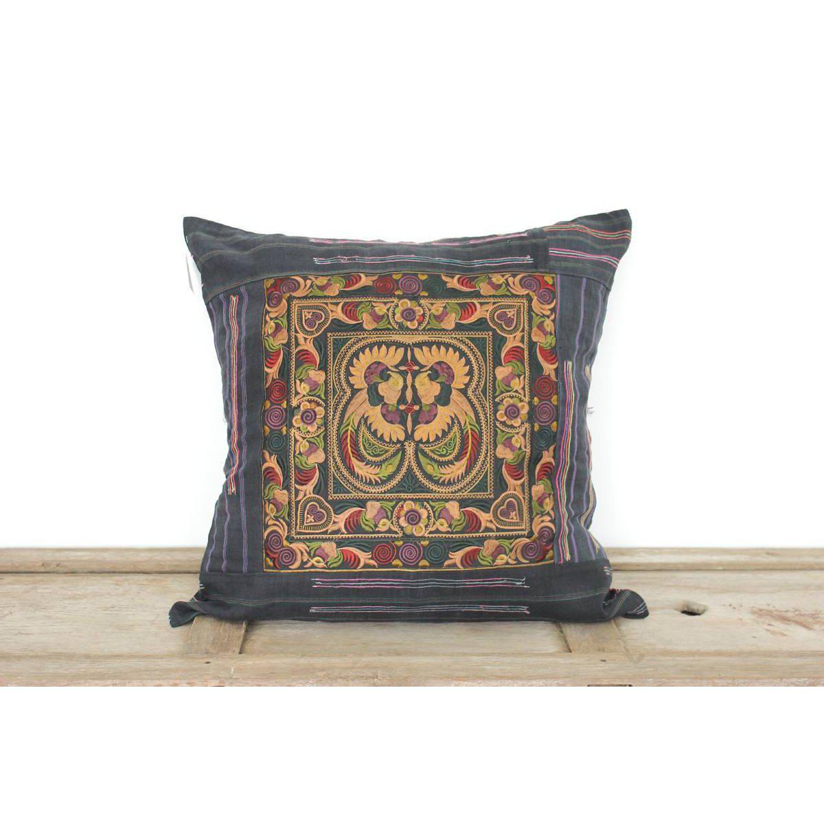 Oversized Sunan Embroidered Pillow Cover - Thailand