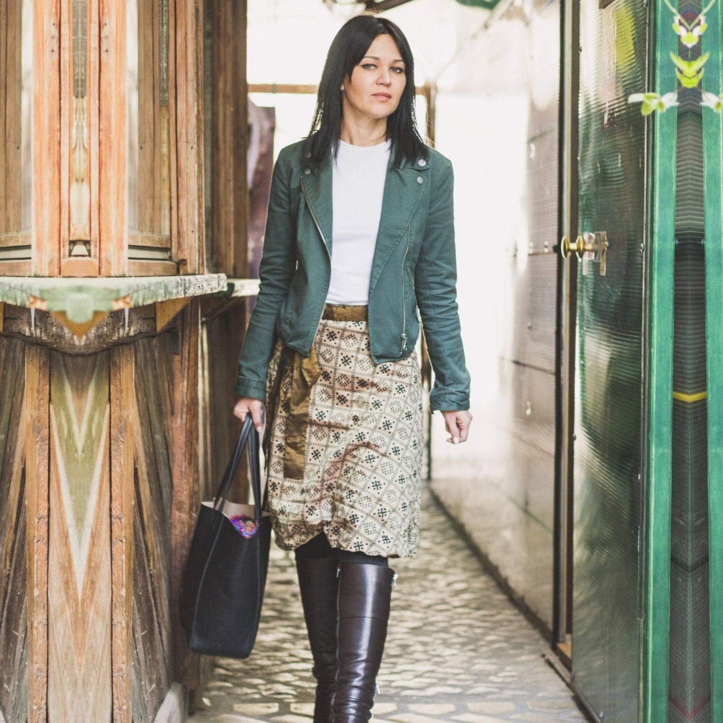 Knee-Length: "Mini" Sari Wrap Skirts