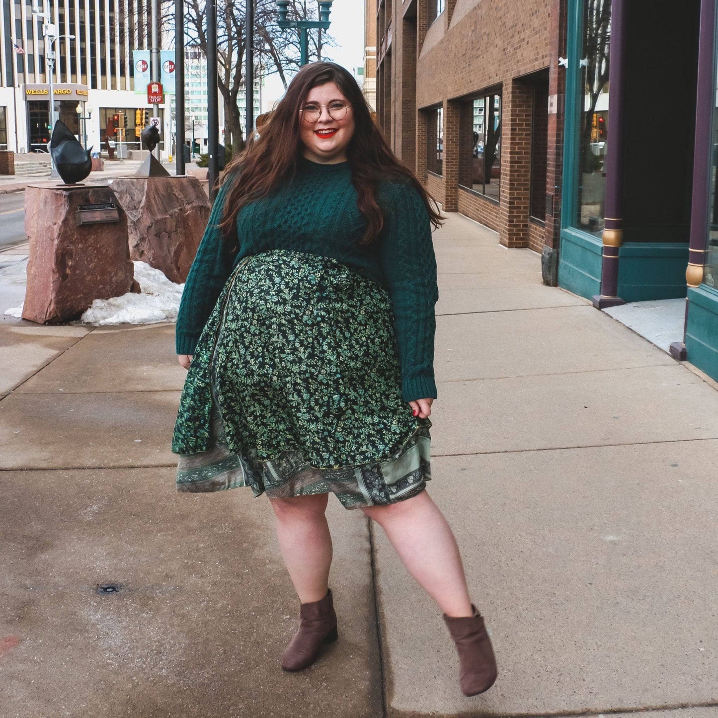 Knee-Length: "Mini" Sari Wrap Skirts