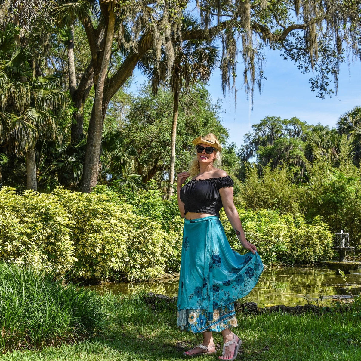 The Original Boho Reclaimed Sari Wrap Skirt