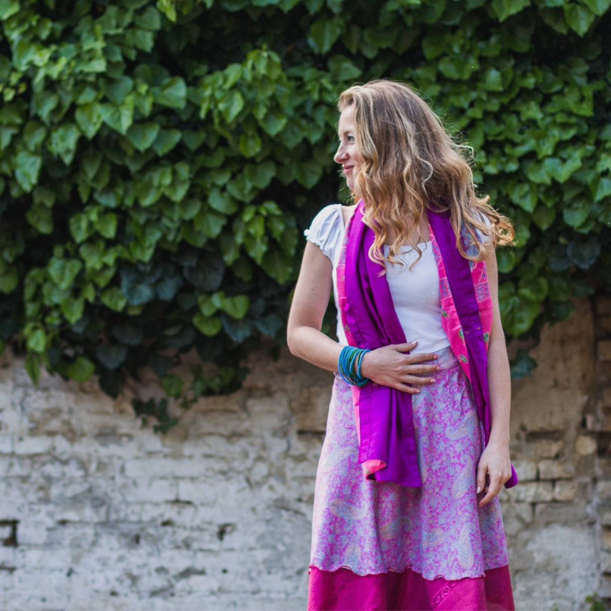 The Original Boho Reclaimed Sari Wrap Skirt