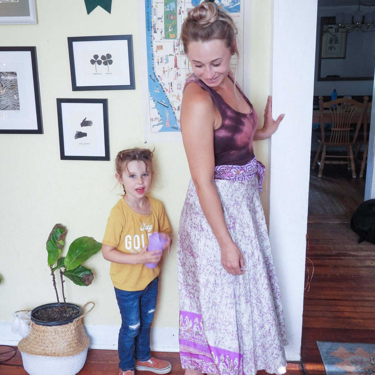 The Original Boho Reclaimed Sari Wrap Skirt