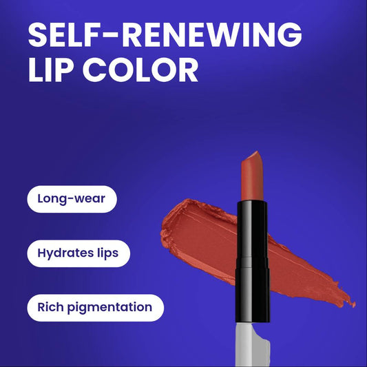 💋 Color Renew Lipstick – Cinnamon | Self-Renewing Color + Lip Therapy