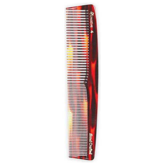 C4 Tortoise Comb with Medium and Fine Teeth (7.25 in)