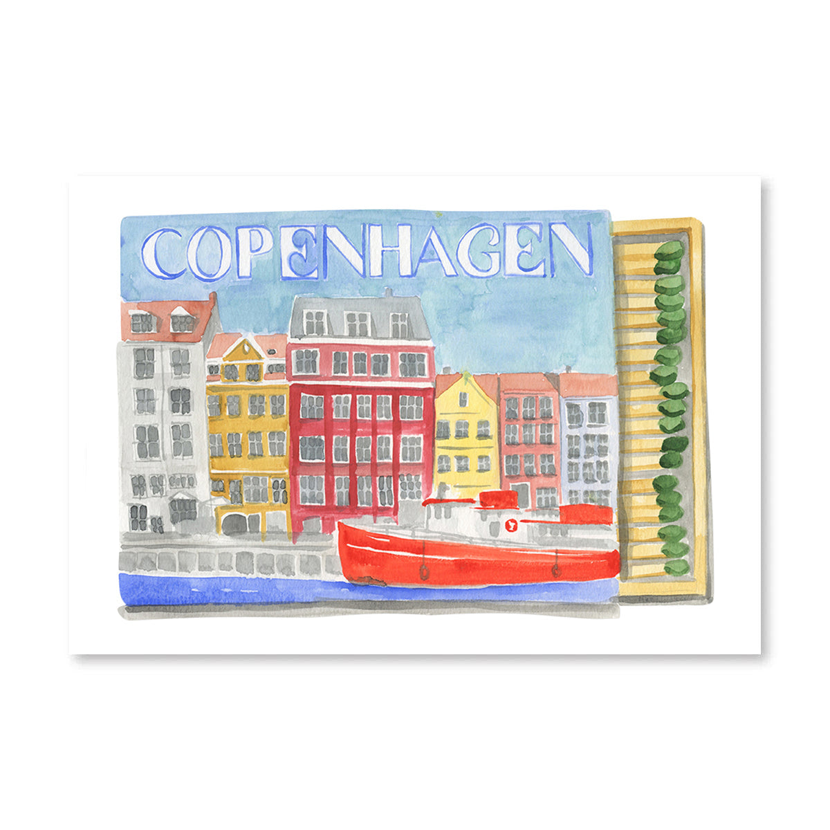 Copenhagen Matchbook Art Print - Osadia Concept Store