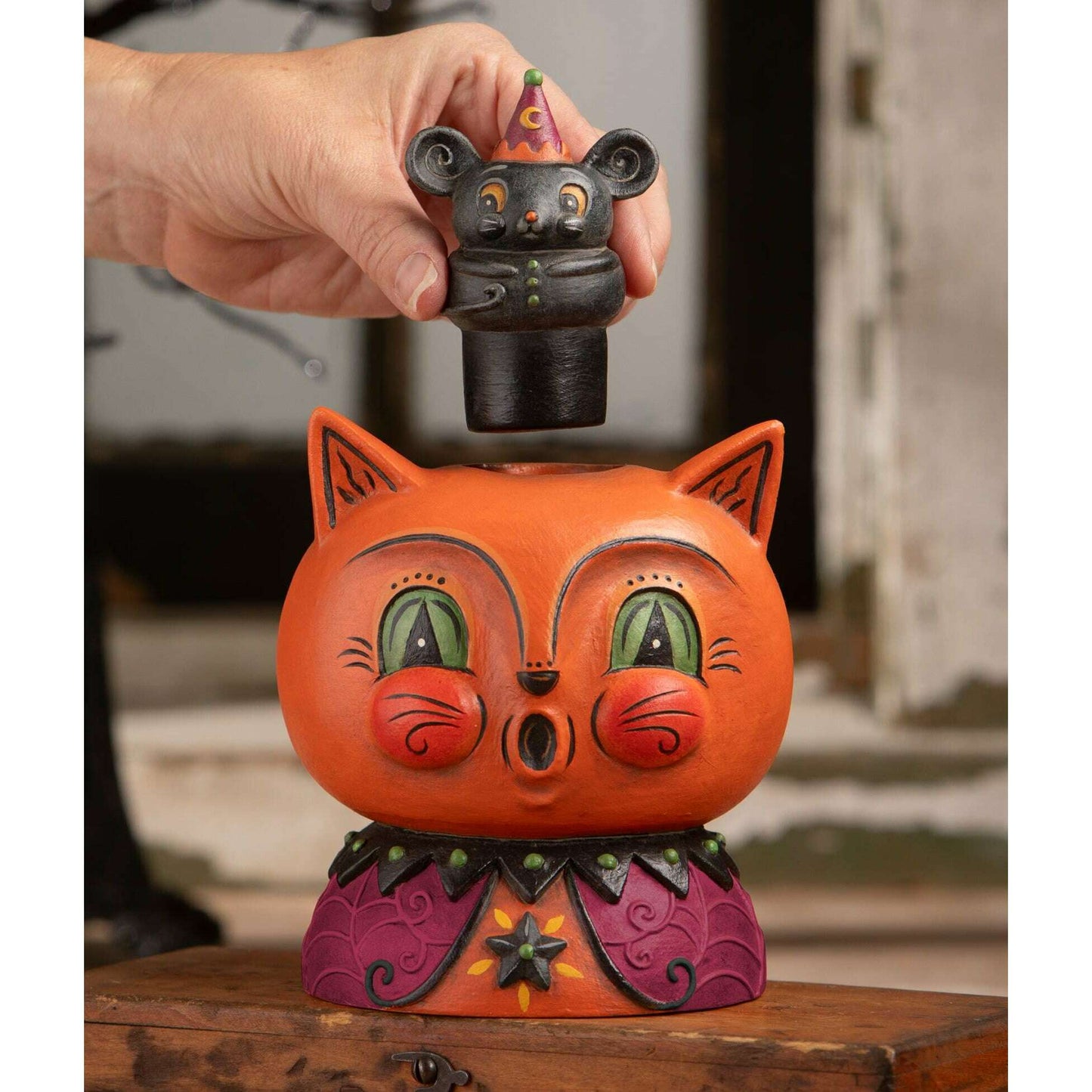 Copper Cat & Merlin Mouse by Johanna Parker