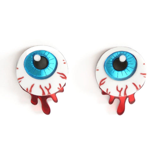 Creepy Zombie Eye Earrings by Laliblue