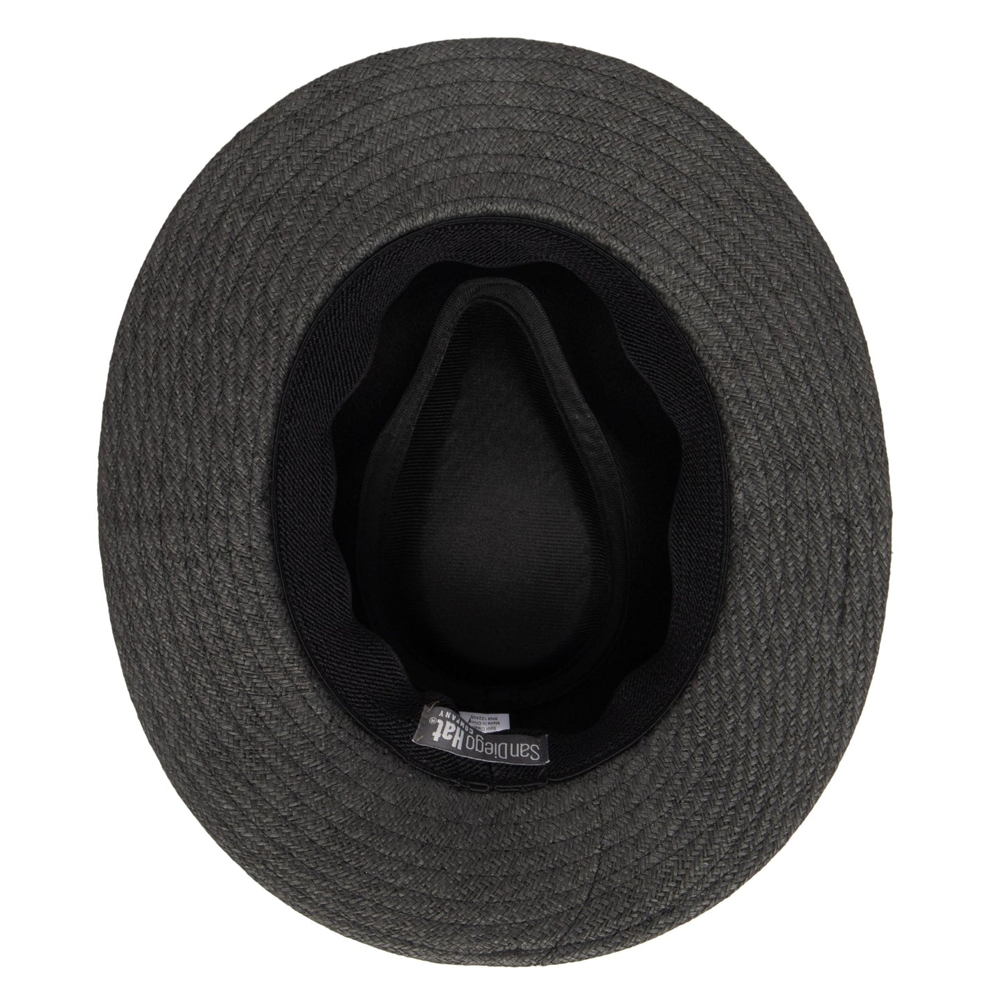 Men's Paper Fedora with Faux Leather Band