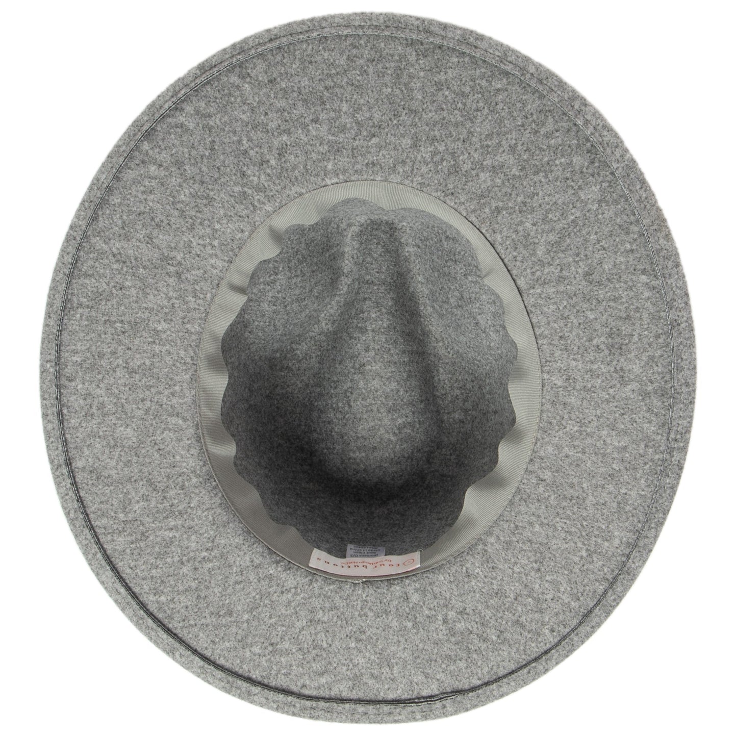 Women's Faux Felt Fedora with Leather Band