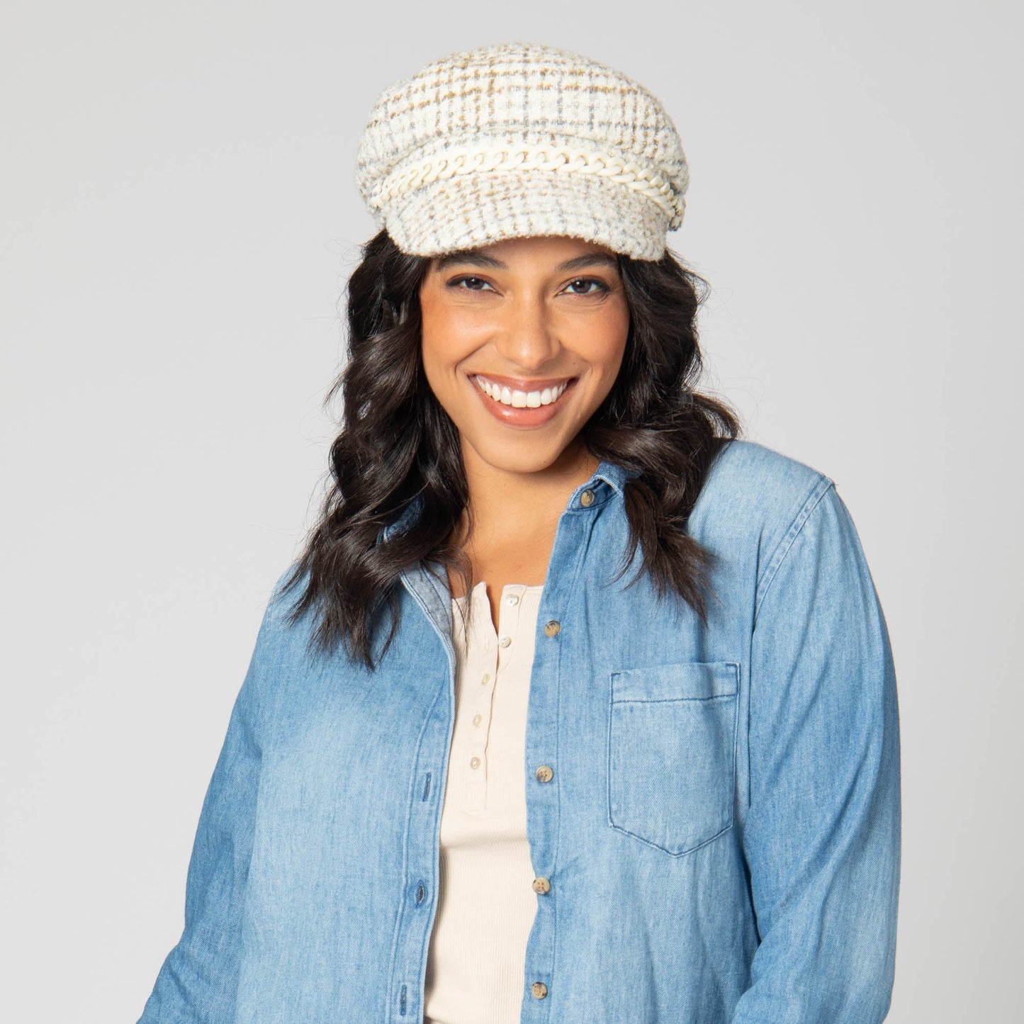 Emmy Lou - Cut & Sew Tweed Cabbie Hat