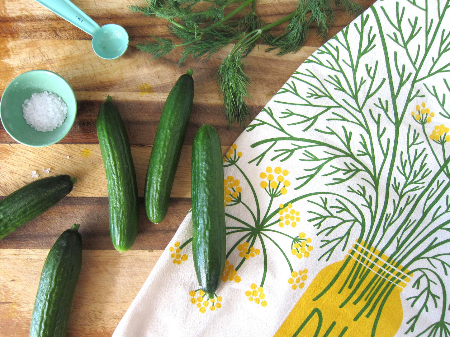 Dill Herb Dish Towel