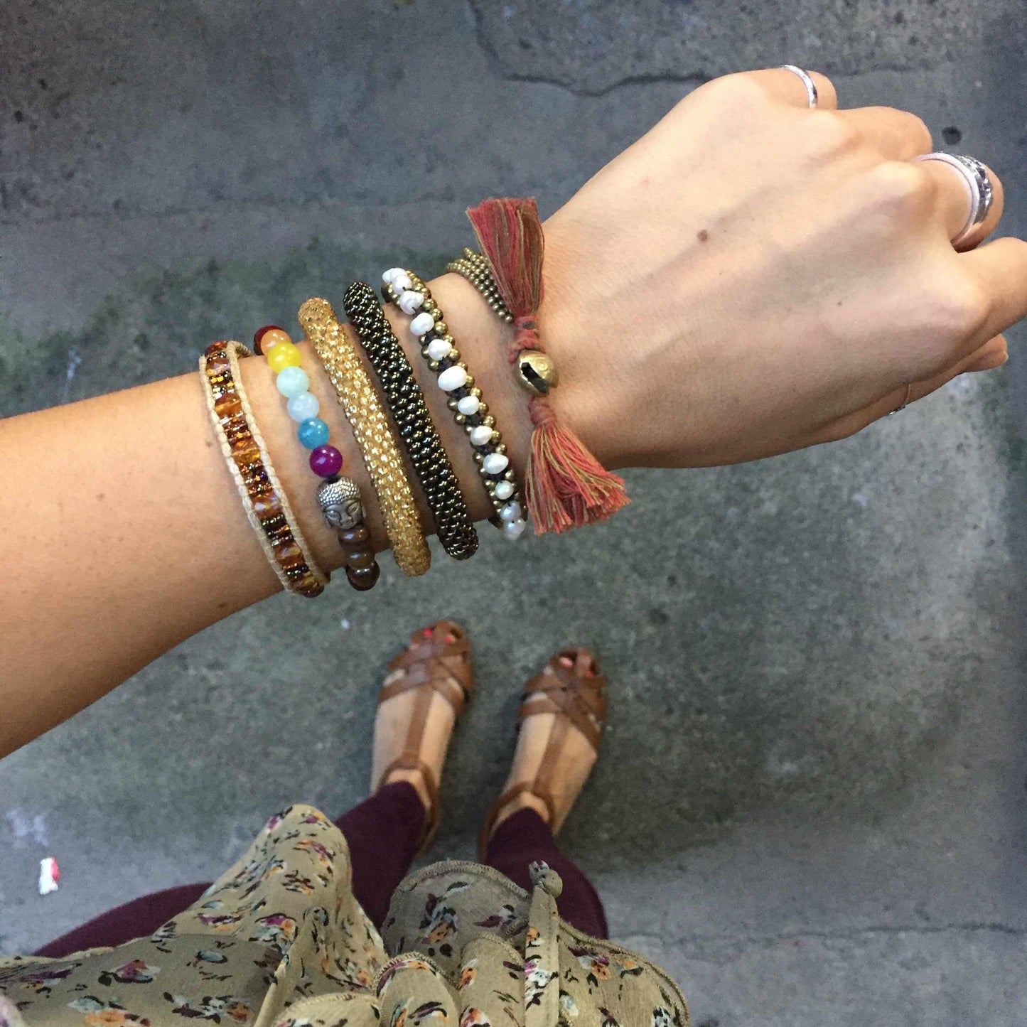 Cuero Bracelet with Magnetic Closure - Guatemala