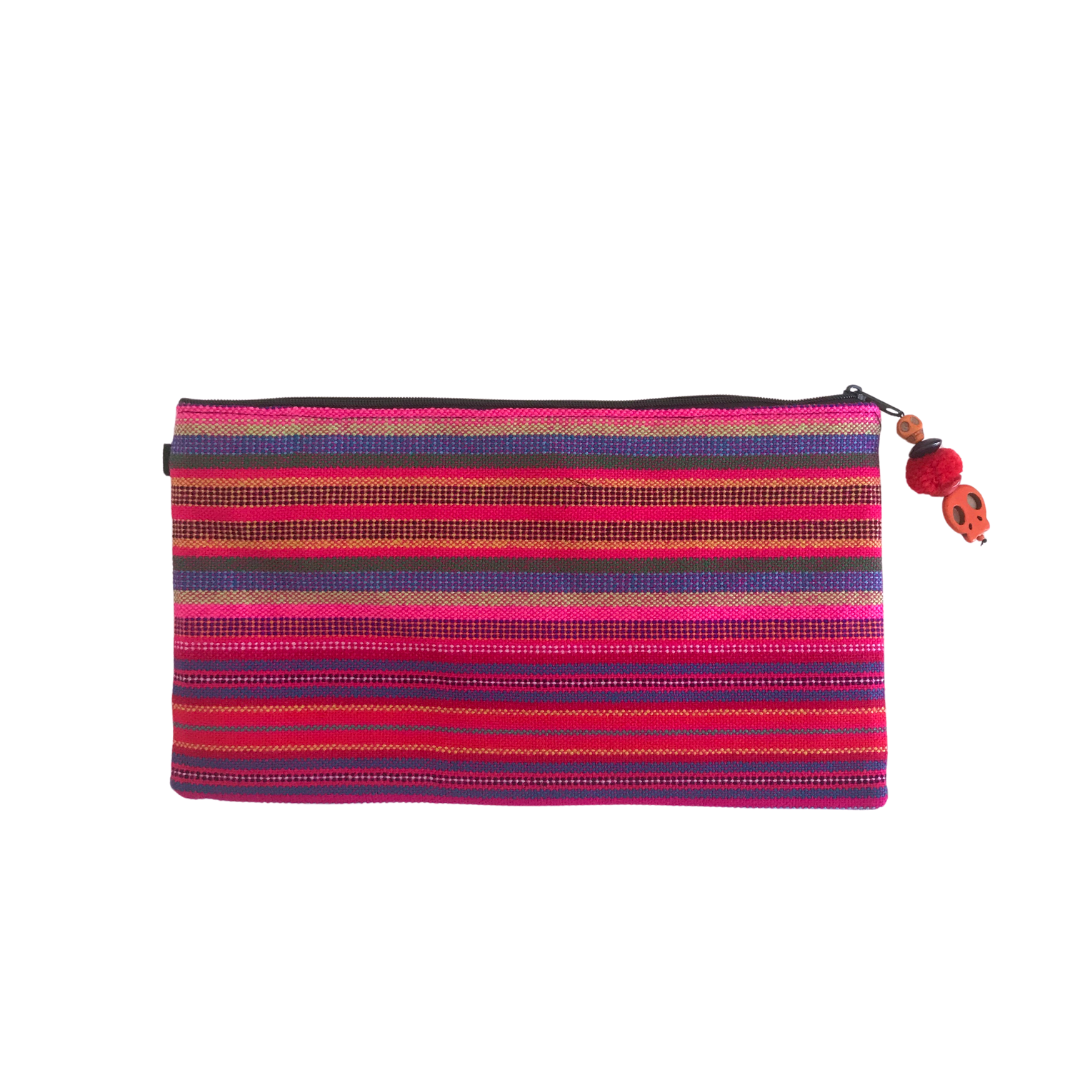 Culturas Embroidered Sugar Skull Wristlet - Thailand